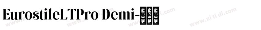 EurostileLTPro Demi字体转换
